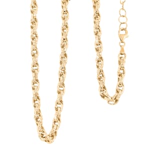 JCK Hunter’s Pick Italian 10K Yellow Gold DC Spirali Oro Prezioso Torchon Necklace 18-20 Inches 9.6 Grams