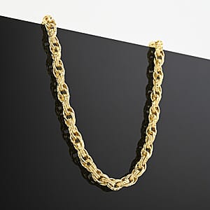 JCK Hunter&rsquo;s Pick Italian 10K Yellow Gold DC Spirali Oro Prezioso Torchon Necklace 18-20 Inches 9.6 Grams