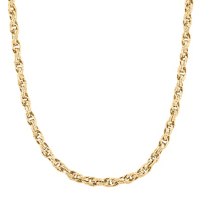 JCK Hunter’s Pick Italian 10K Yellow Gold DC Spirali Oro Prezioso Torchon Necklace 18-20 Inches 9.6 Grams