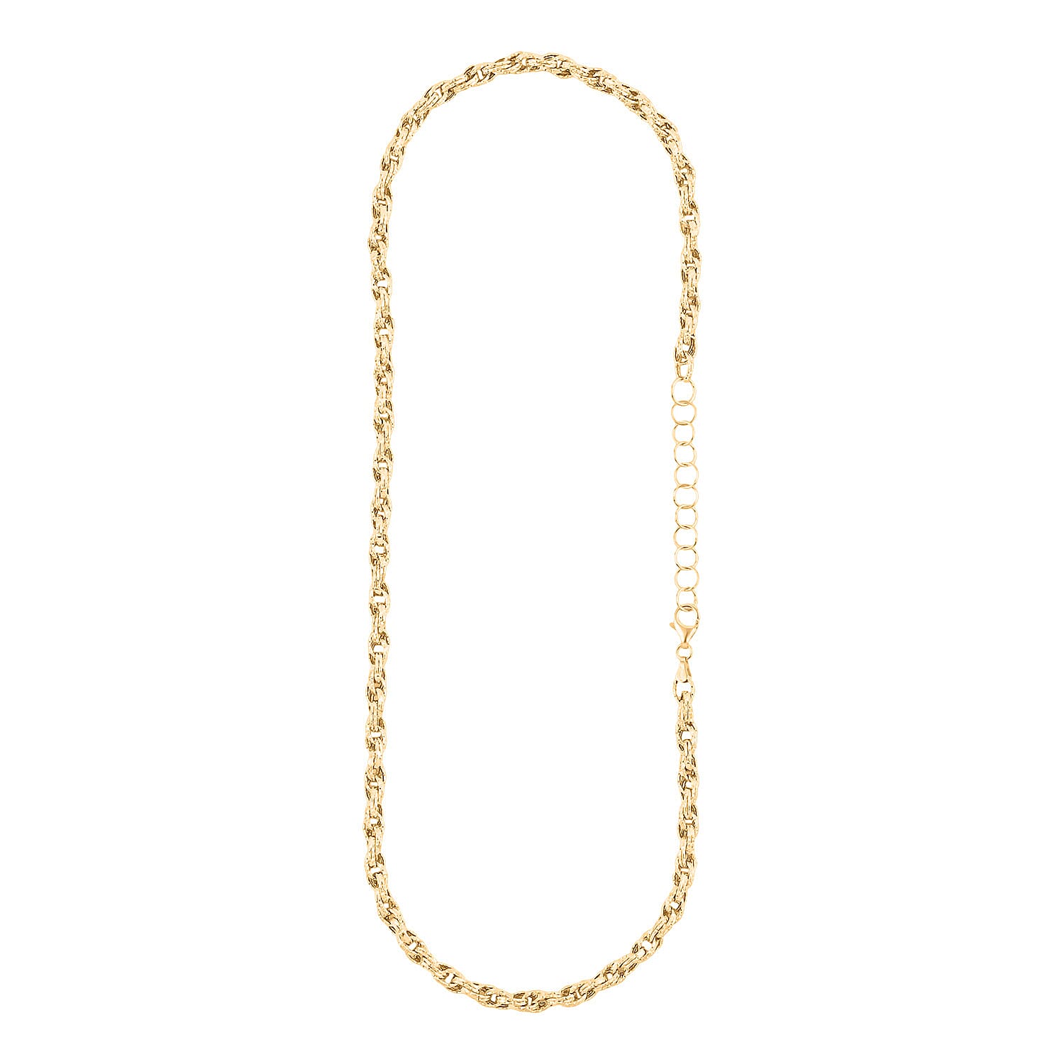 JCK Hunter’s Pick Italian 10K Yellow Gold DC Spirali Oro Prezioso Torchon Necklace 18-20 Inches 9.6 Grams
