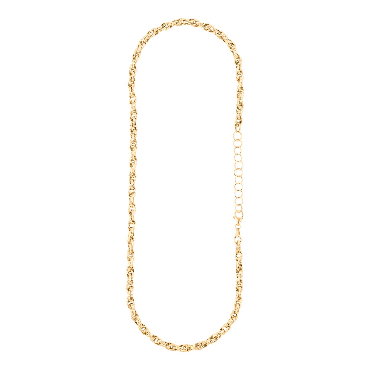 JCK Hunter’s Pick Italian 10K Yellow Gold DC Spirali Oro Prezioso Torchon Necklace 18-20 Inches 9.6 Grams image number 5