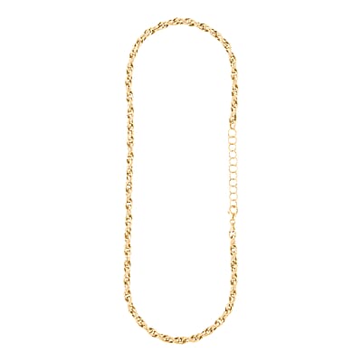 JCK Hunter’s Pick Italian 10K Yellow Gold DC Spirali Oro Prezioso Torchon Necklace 18-20 Inches 9.6 Grams