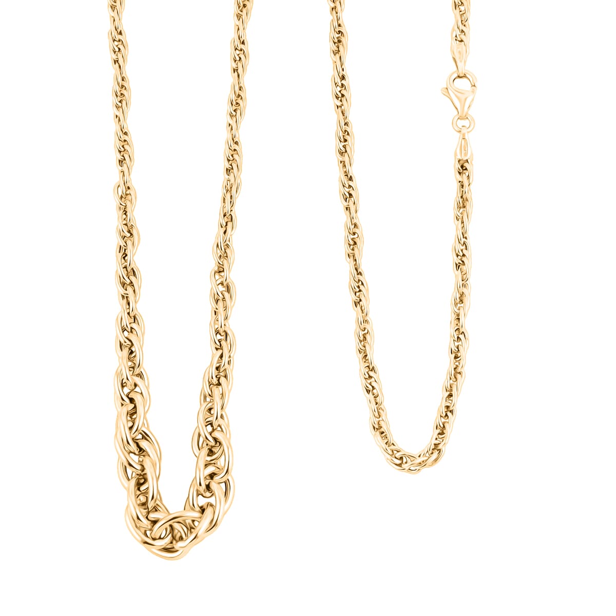 Italian 10K Yellow Gold Graduated Torchon Necklace 20 Inches 4.12 Grams image number 0