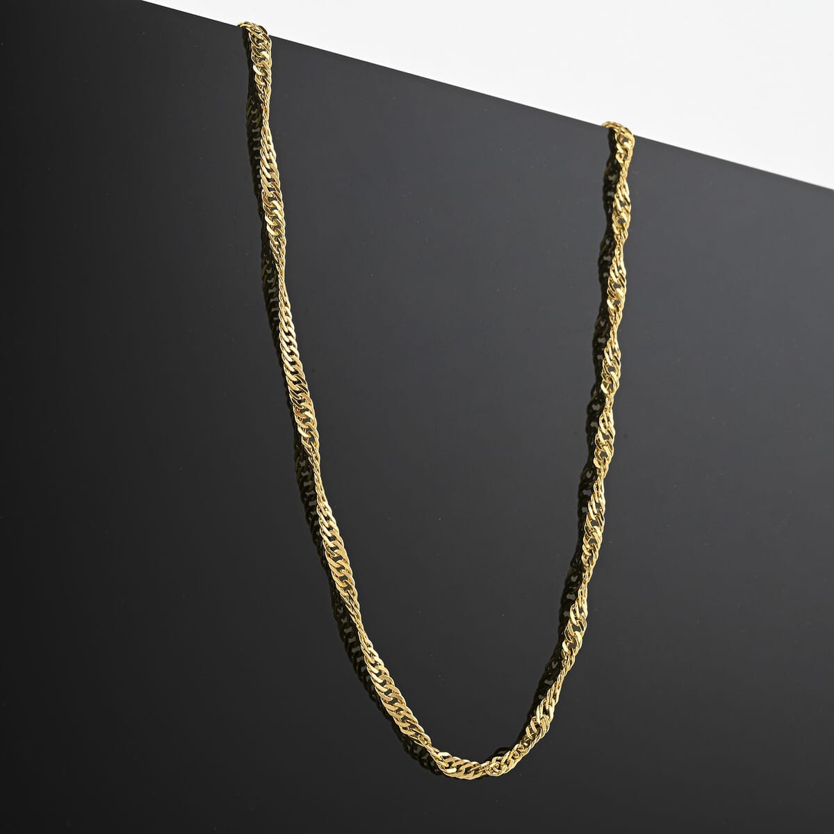 Doorbuster Italian 10K Yellow Gold Bella Gioia Singapore Necklace 20 Inches 1.86 Grams image number 1
