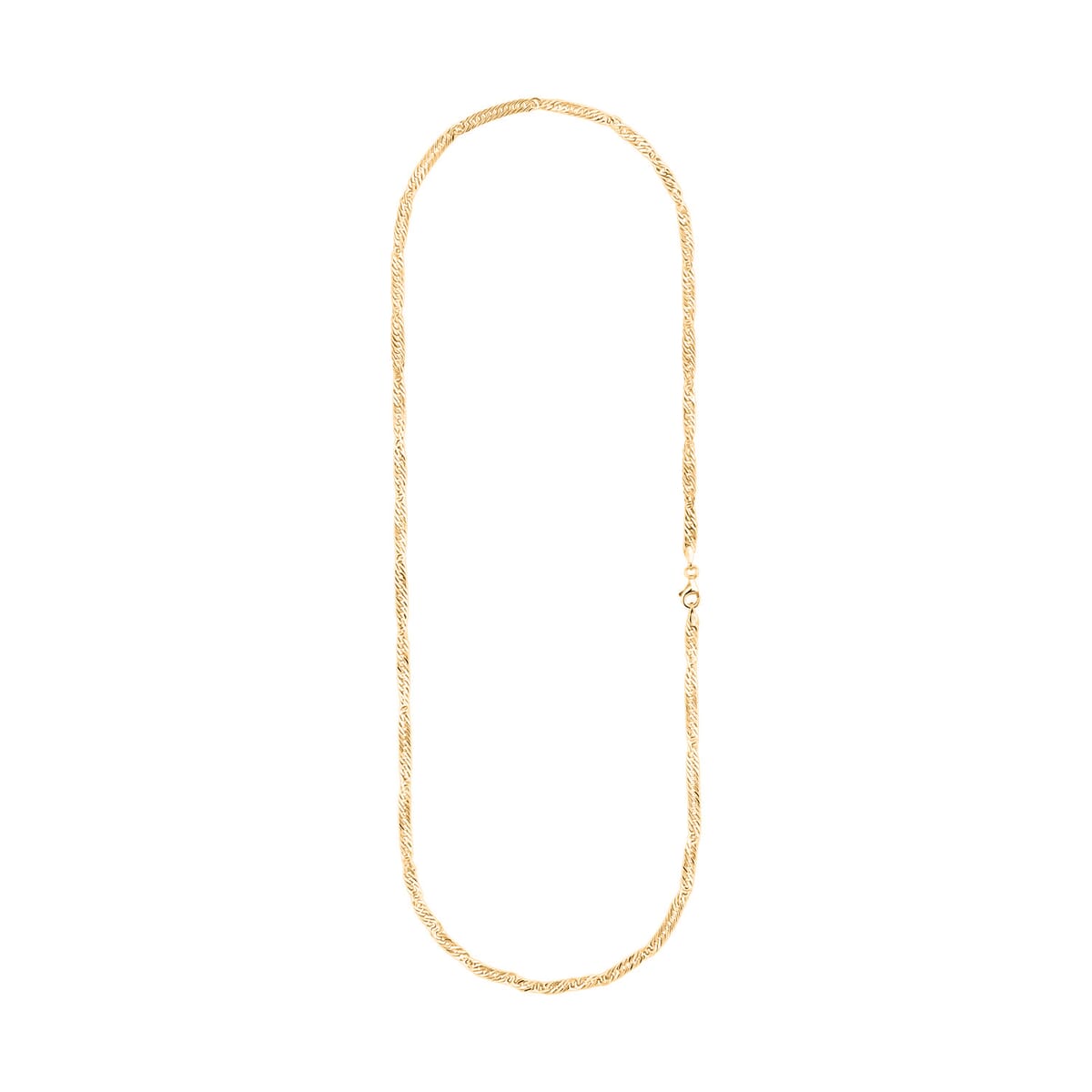 Doorbuster Italian 10K Yellow Gold Bella Gioia Singapore Necklace 20 Inches 1.86 Grams image number 5