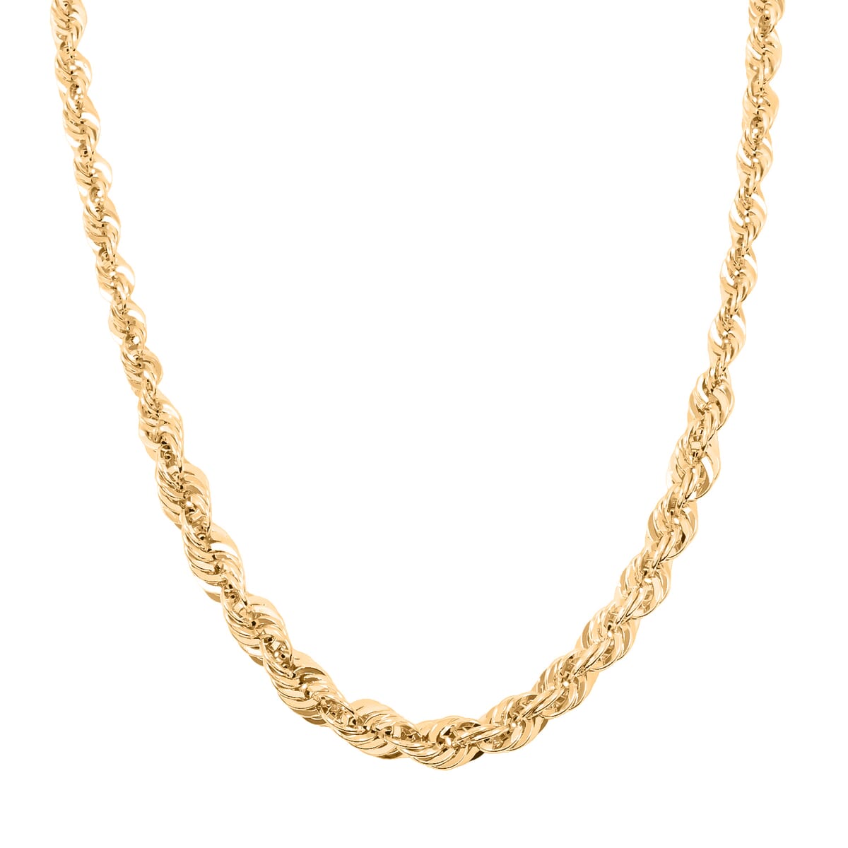 Doorbuster Italian 10K Yellow Gold Graduated Royal Rope Necklace 20 Inches 3.82 Grams image number 1