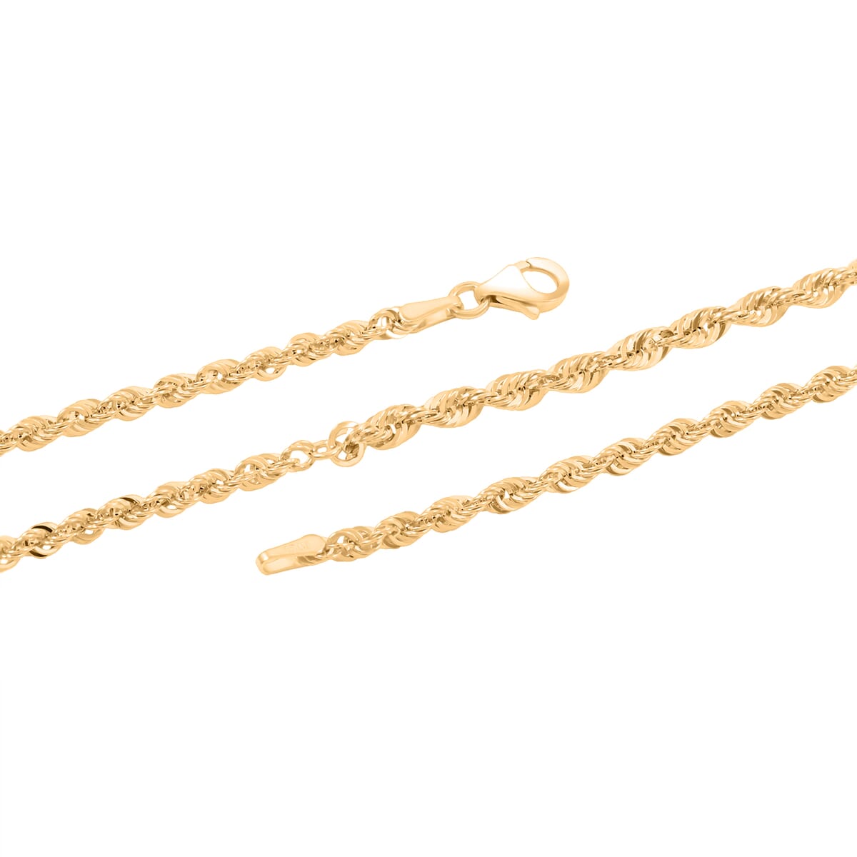 Doorbuster Italian 10K Yellow Gold Graduated Royal Rope Necklace 20 Inches 3.82 Grams image number 3