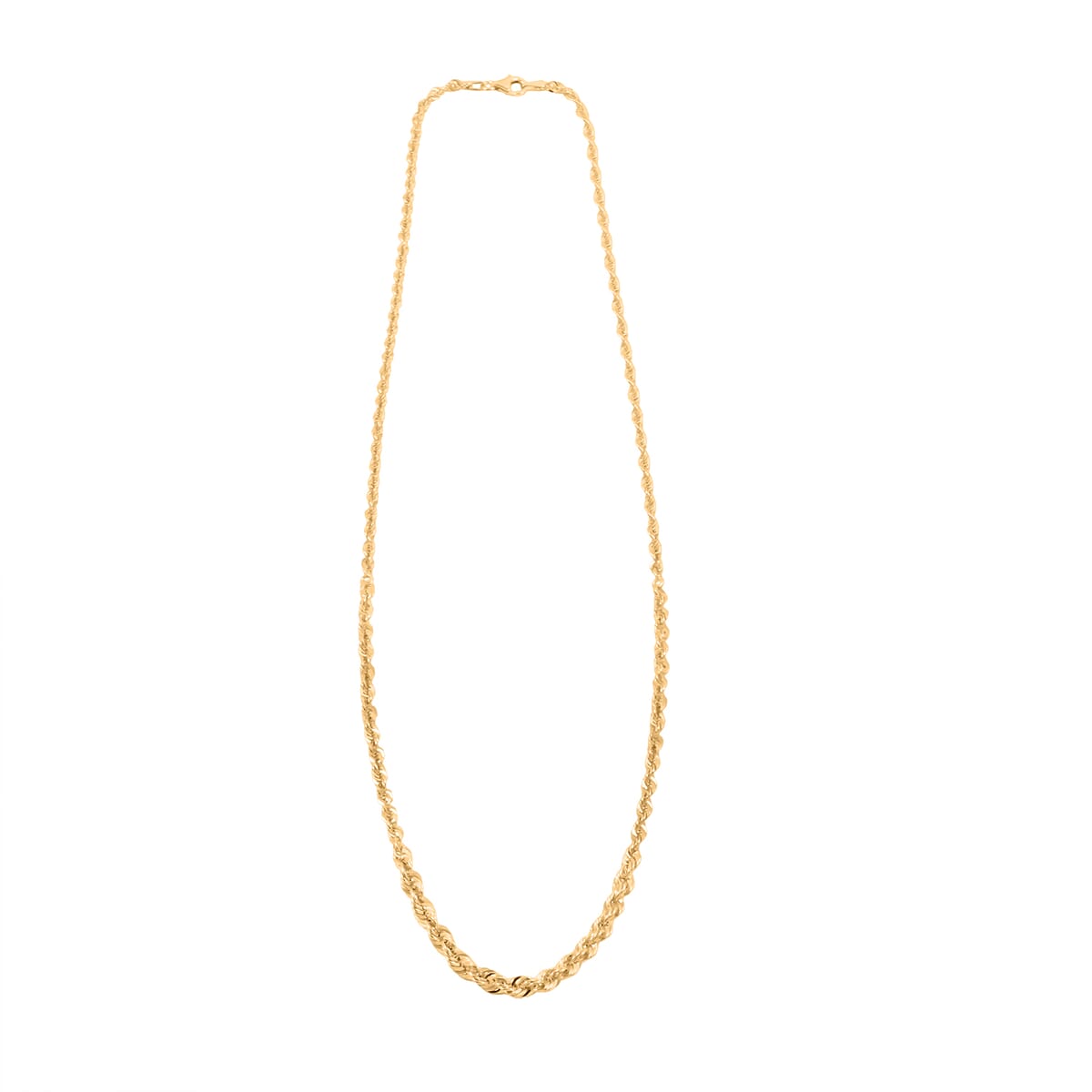 Doorbuster Italian 10K Yellow Gold Graduated Royal Rope Necklace 20 Inches 3.82 Grams image number 4