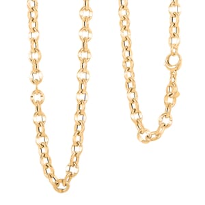 Italian 10K Yellow Gold Prestige Link Necklace 20 Inches 8.15 Grams