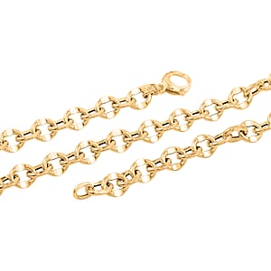 Italian 10K Yellow Gold Prestige Link Necklace 20 Inches 8.15 Grams