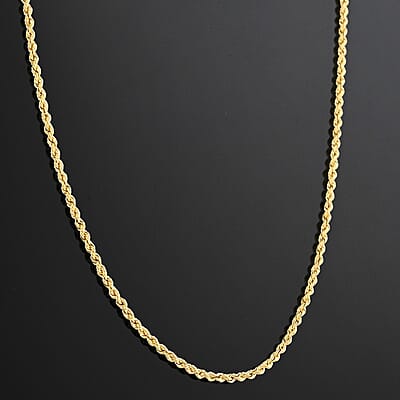 Italian 10K Yellow Gold 1.5mm Velvet Rope Necklace 24 Inches 1.93 Grams