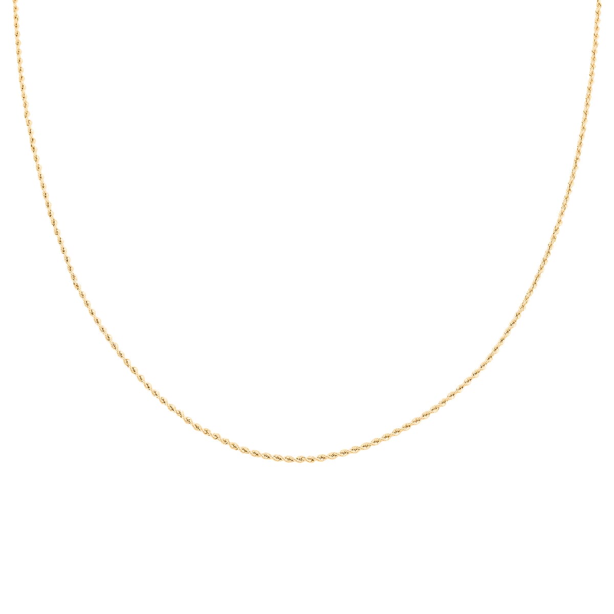 Italian 10K Yellow Gold 1.5mm Velvet Rope Necklace 24 Inches 1.93 Grams image number 2