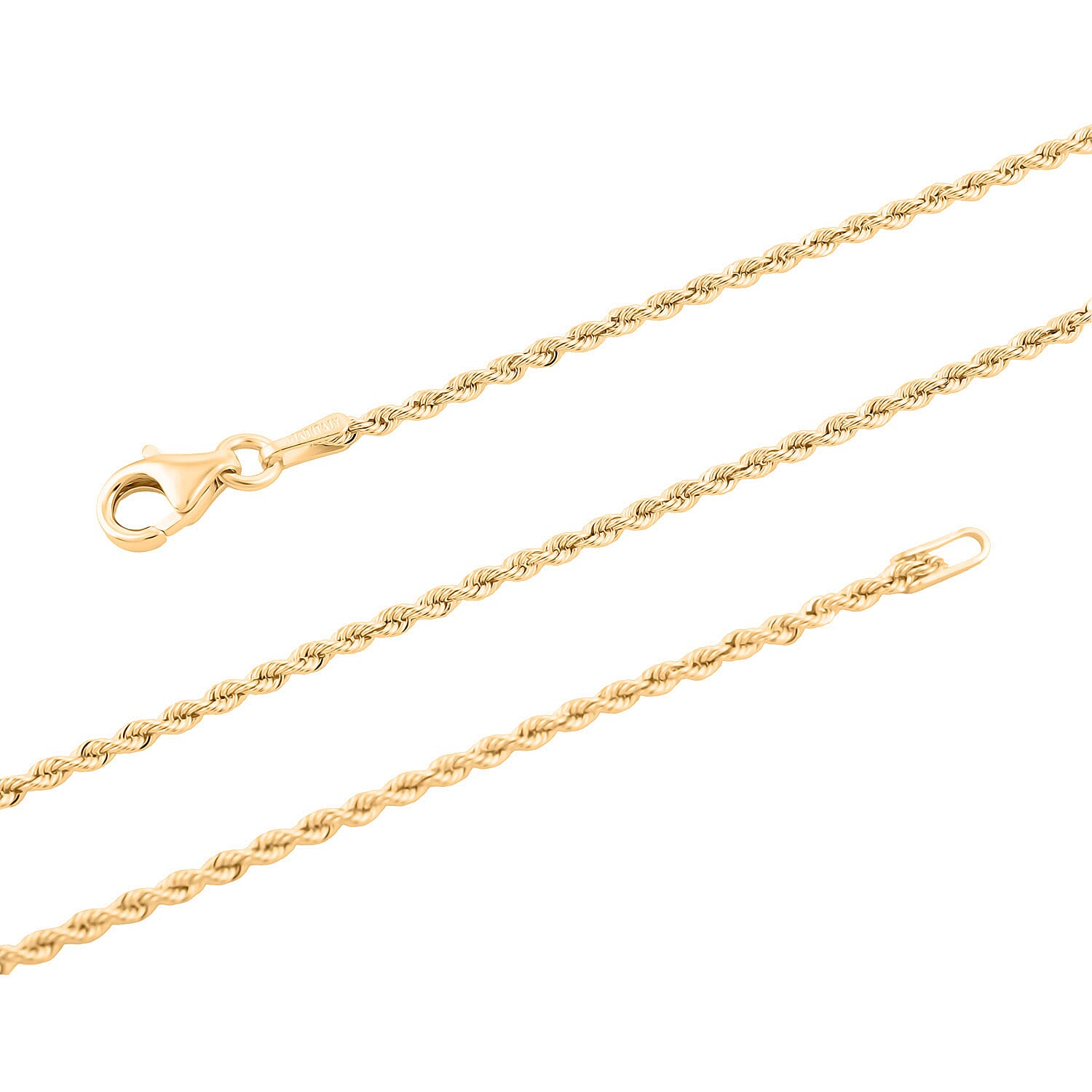 Italian 10K Yellow Gold 1.5mm Velvet Rope Necklace 24 Inches 1.93 Grams