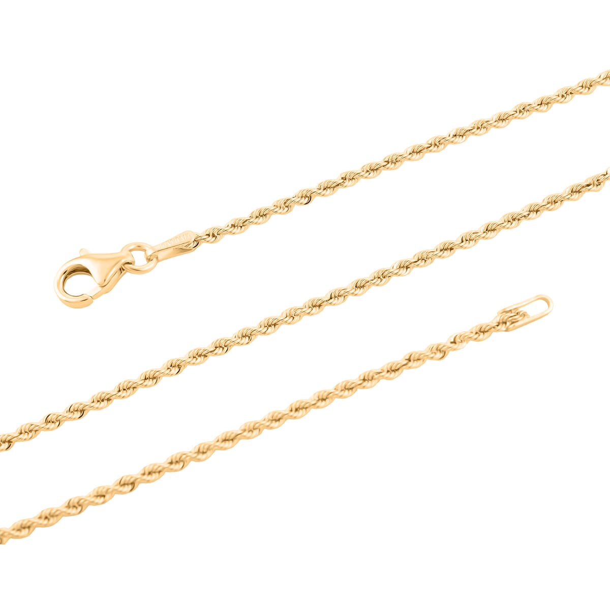 Italian 10K Yellow Gold 1.5mm Velvet Rope Necklace 24 Inches 1.93 Grams image number 4