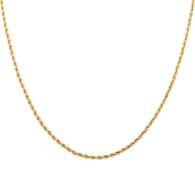 Italian 10K Yellow Gold 1.5mm Velvet Rope Necklace 26 Inches 2.09 Grams