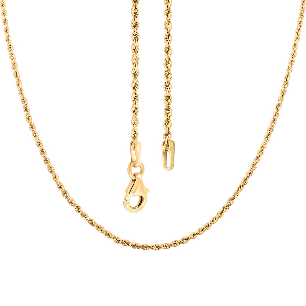 Italian 10K Yellow Gold 1.5mm Velvet Rope Necklace 26 Inches 2.09 Grams image number 2