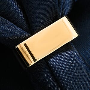Italian 10K Yellow Gold Mirror Square Ring (Size 7) 2.34 Grams