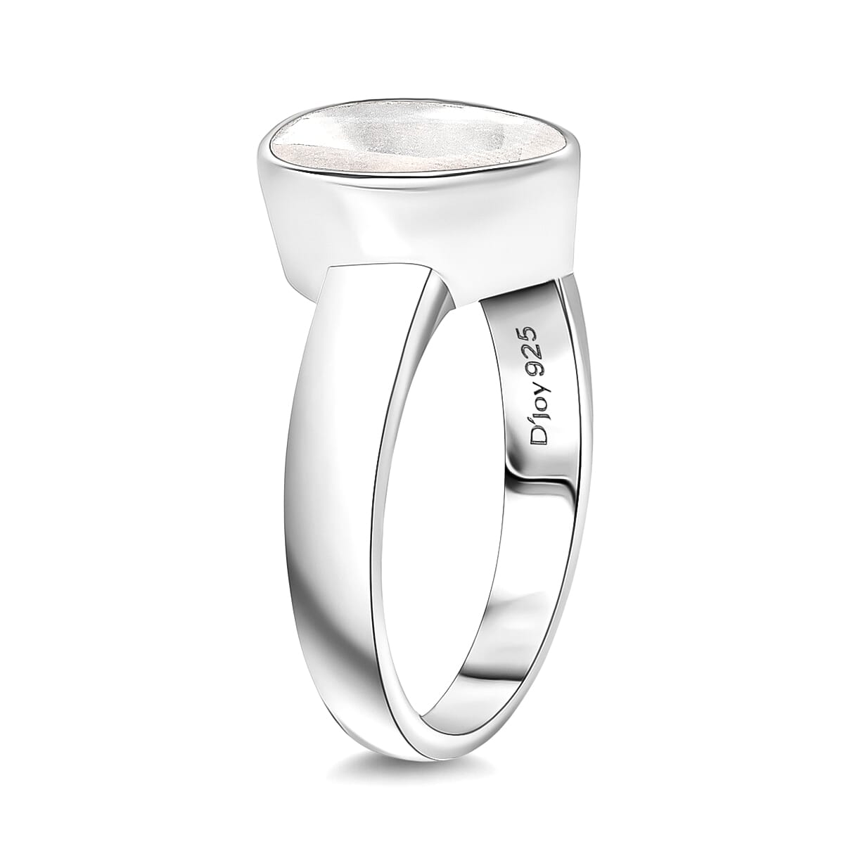 Luxuriant Lab Grown Polki Diamond 0.50 ctw Ring in Rhodium Over Sterling Silver (Size 10.0) image number 3