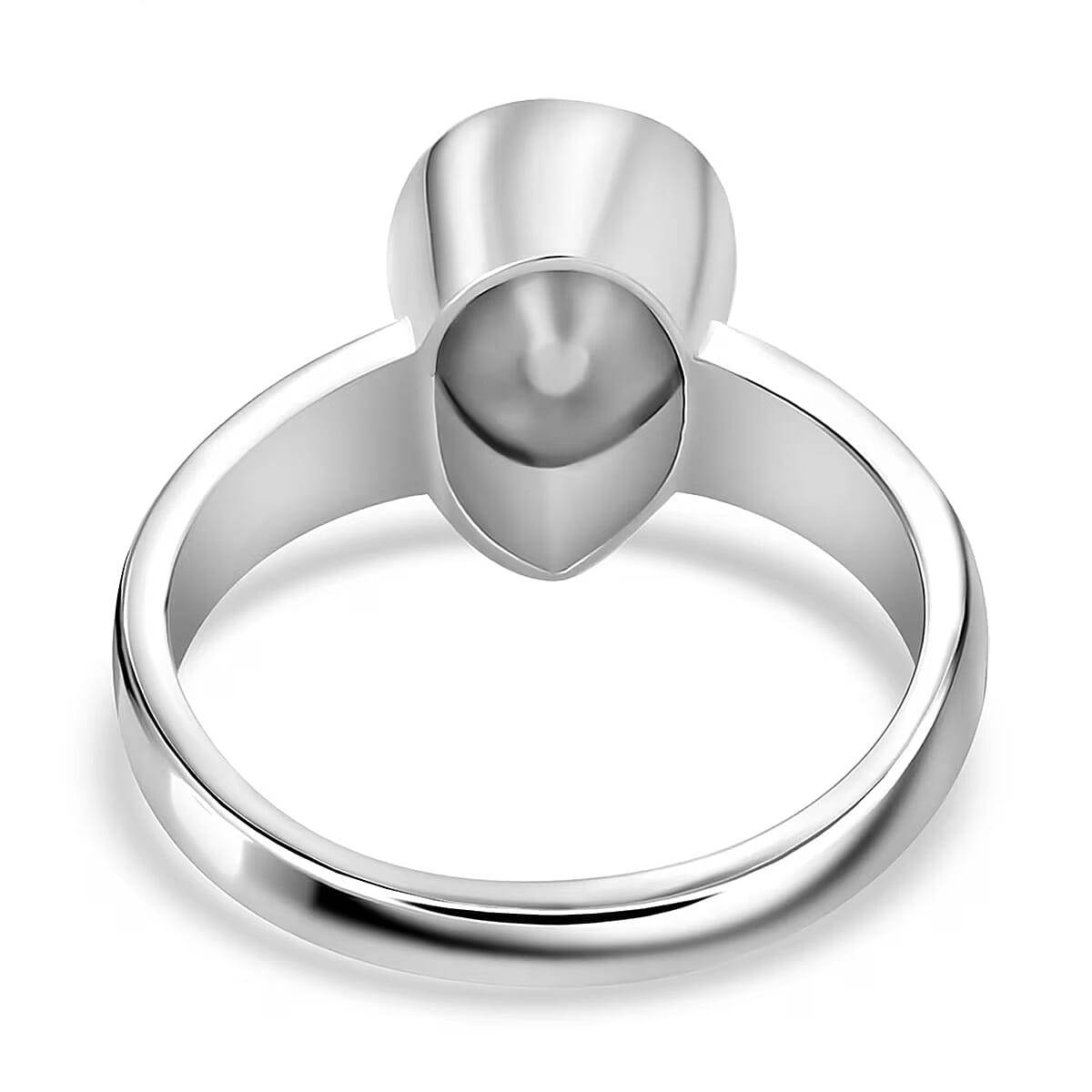 D'Joy Lab Grown Polki Diamond 0.50 ctw Timeless Solitaire Ring in Rhodium Over Sterling Silver (Size 8.0) image number 7