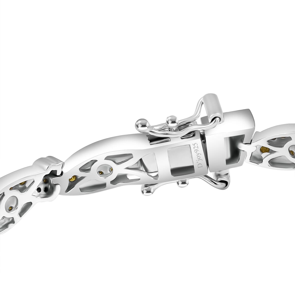 D’Joy Yellow Diamond (IR) 1.75 ctw Bracelet in Rhodium Over Sterling Silver (6.50 In) image number 2