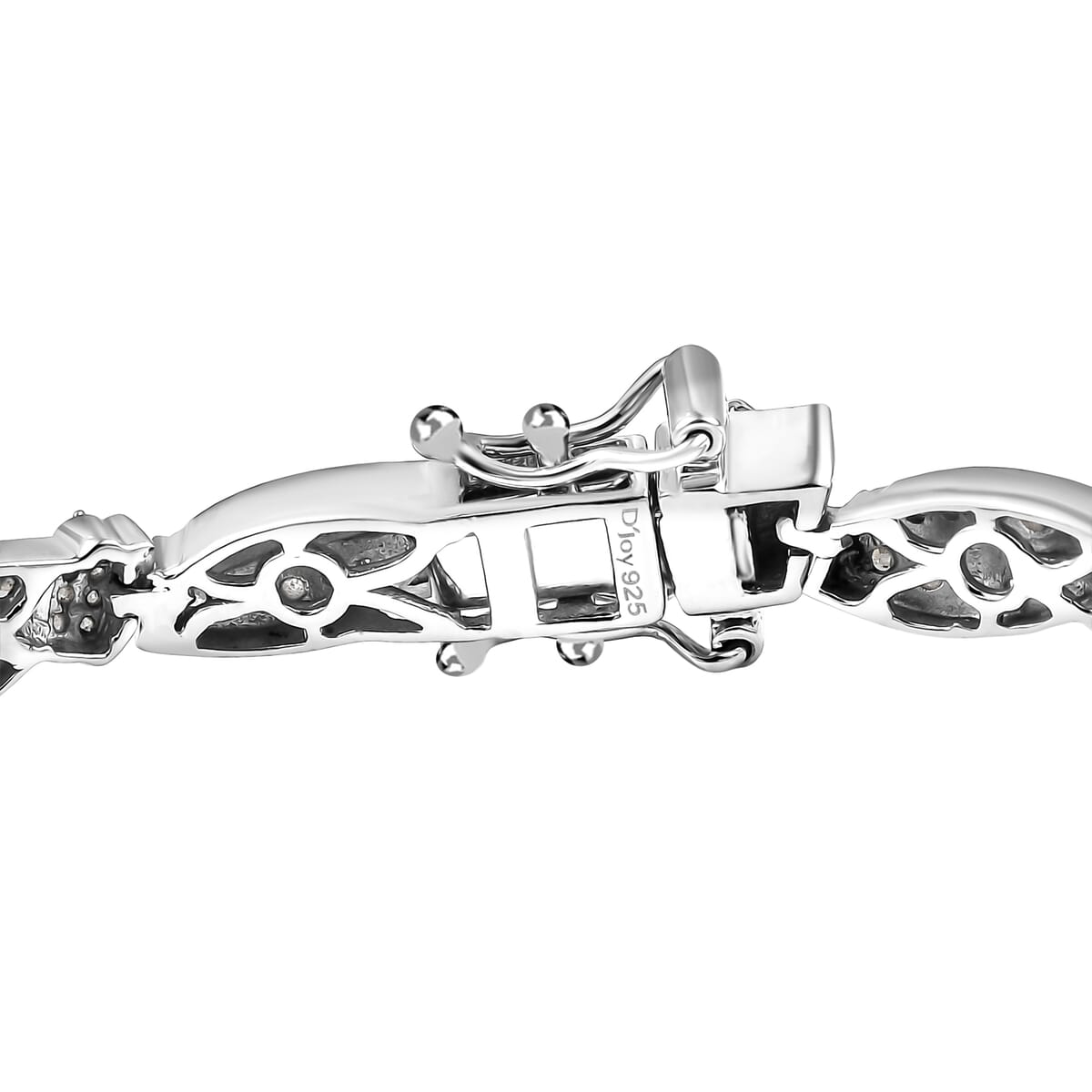 D’Joy Diamond 1.75 ctw Bracelet in Rhodium Over Sterling Silver (6.50 In) image number 2