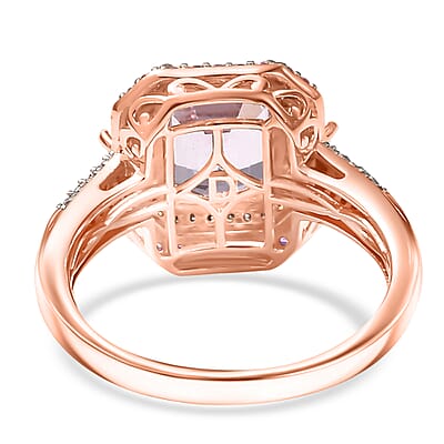 D Joy Martha Rocha Kunzite, Multi Gemstone Victorian Era Ring in 18K Vermeil RG Over Sterling Silver 5.40 ctw (Size 10.0)