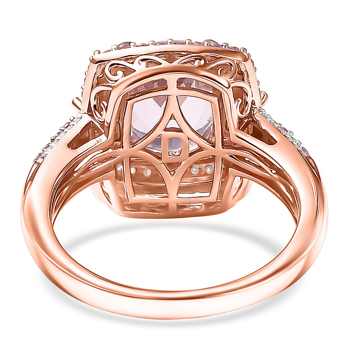 D'Joy Martha Rocha Kunzite, Multi Gemstone Victorian Era Ring in 18K Vermeil RG Over Sterling Silver 5.30 ctw (Size 7.0) image number 4