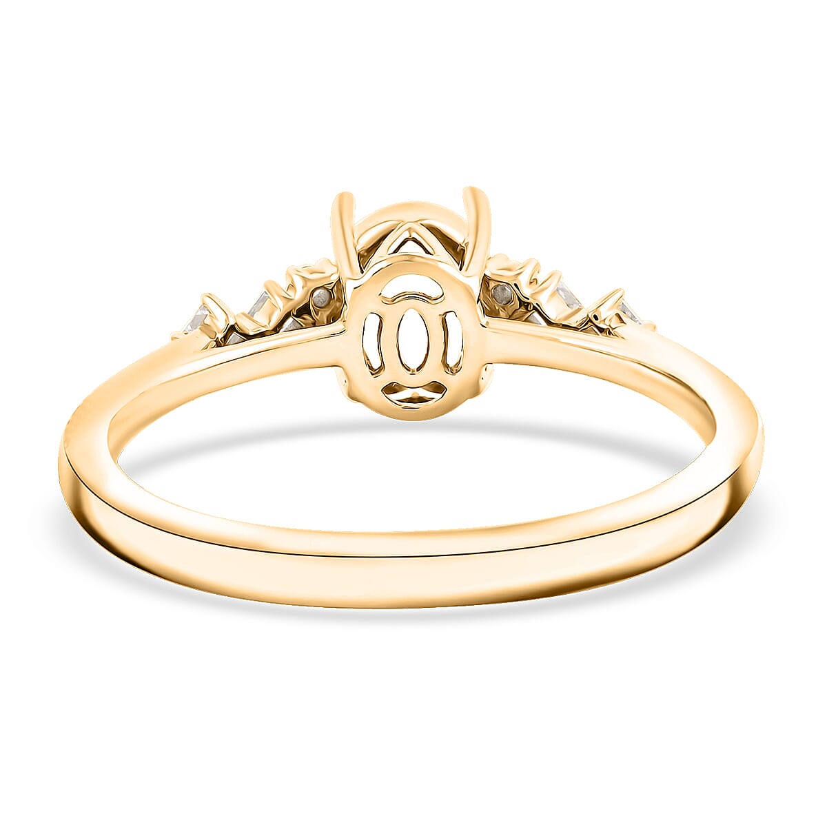 Luxoro Mounting Ring in 14K Yellow Gold (Size 10.0) 3.38 Grams