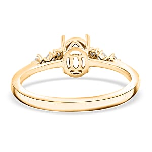Luxoro Mounting Ring in 14K Yellow Gold (Size 8.0) 3.38 Grams
