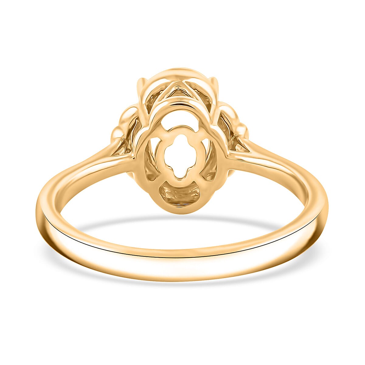 Luxoro Mounting Ring in 14K Yellow Gold (Size 10.0) 3.38 Grams image number 3