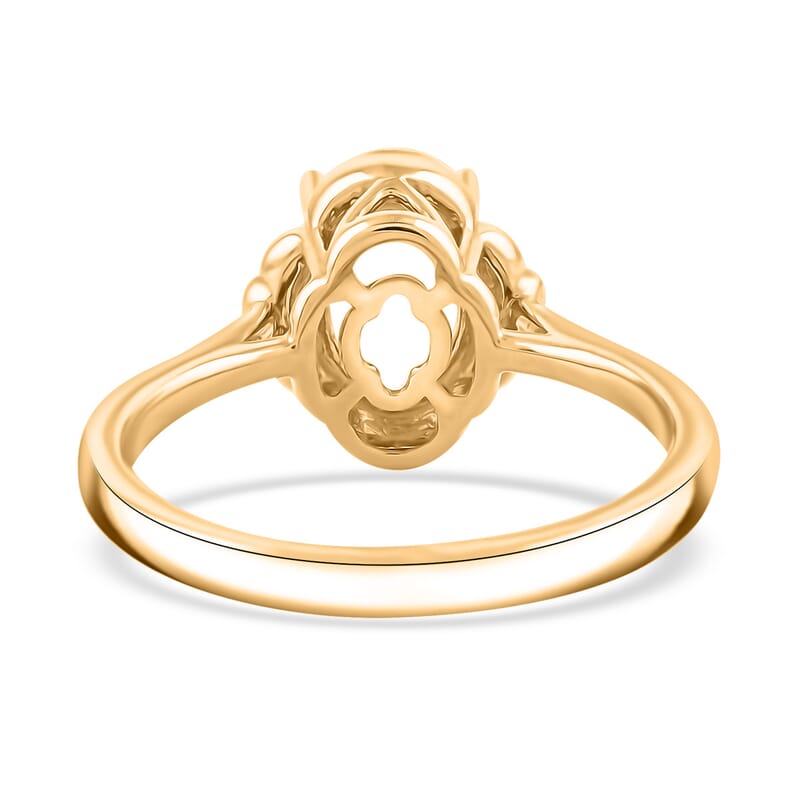 Luxoro Mounting Ring in 14K Yellow Gold (Size 10.0) 3.38 Grams
