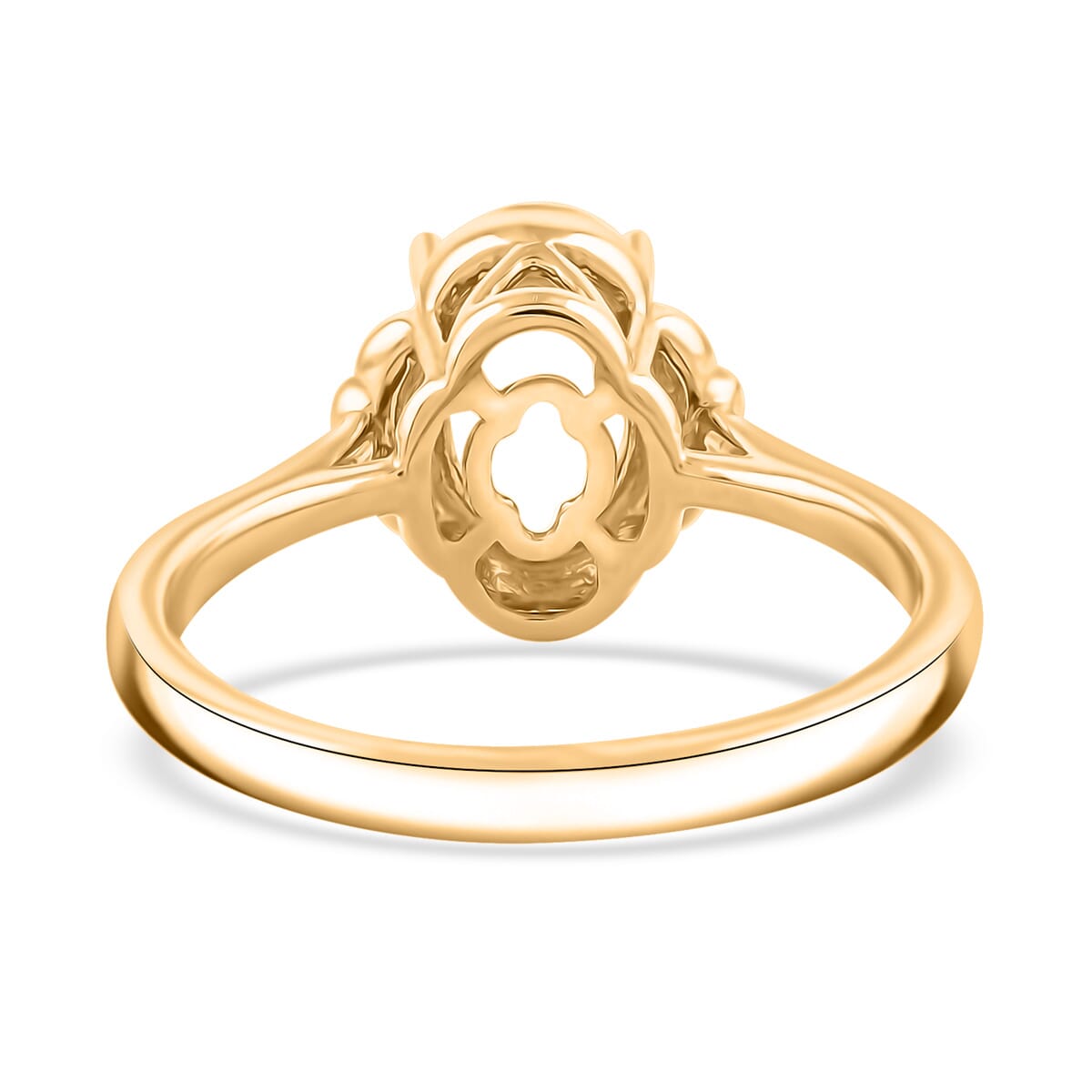 Luxoro Mounting Ring in 14K Yellow Gold (Size 6.0) 3.83 Grams image number 3