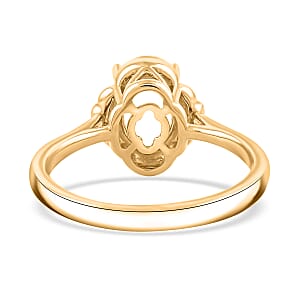 Luxoro Mounting Ring in 14K Yellow Gold (Size 6.0) 3.83 Grams
