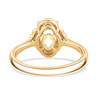Luxoro Mounting Ring in 14K Yellow Gold (Size 7.0) 3.83 Grams