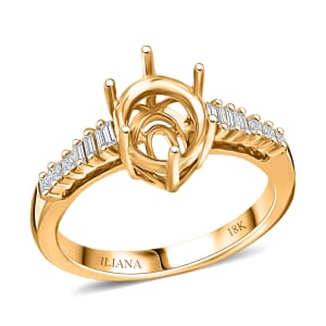 Iliana Mounting Ring in 18K Yellow Gold (Size 9.0) 5.10 Grams