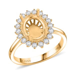 Iliana Mounting Ring in 18K Yellow Gold (Size 9.0) 4.81 Grams