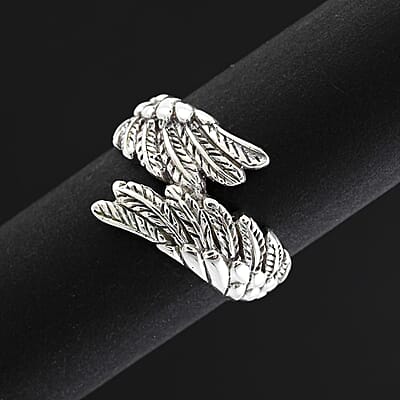 Bali Legacy Angel Wings Ring in Sterling Silver (Size 5.5) 4.85 Grams