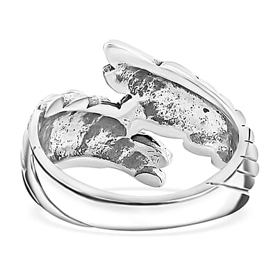 Bali Legacy Angel Wings Ring in Sterling Silver (Size 5.5) 4.85 Grams