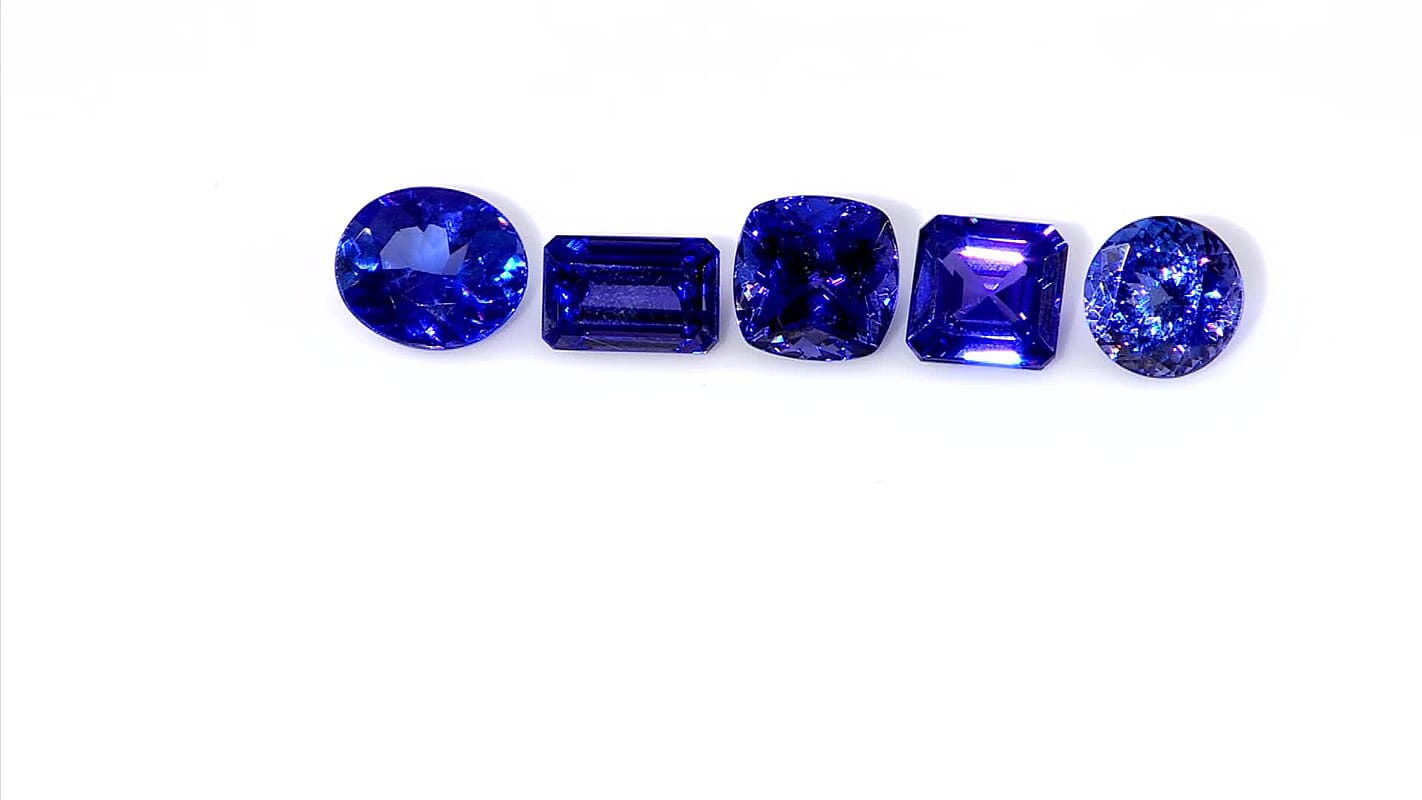 Certified and Appraised AAAA Asscher Cut Tanzanite (Sqr Free Size) with Free Book 7.00 ctw