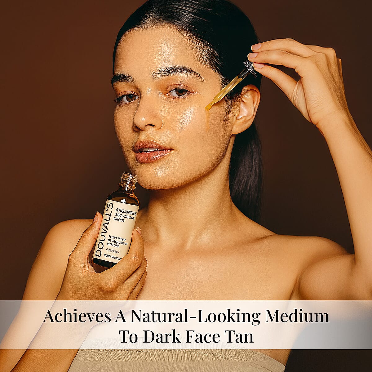Douvall’s Argan Face Self Tanning Drops (1.1oz) Light/Medium image number 1