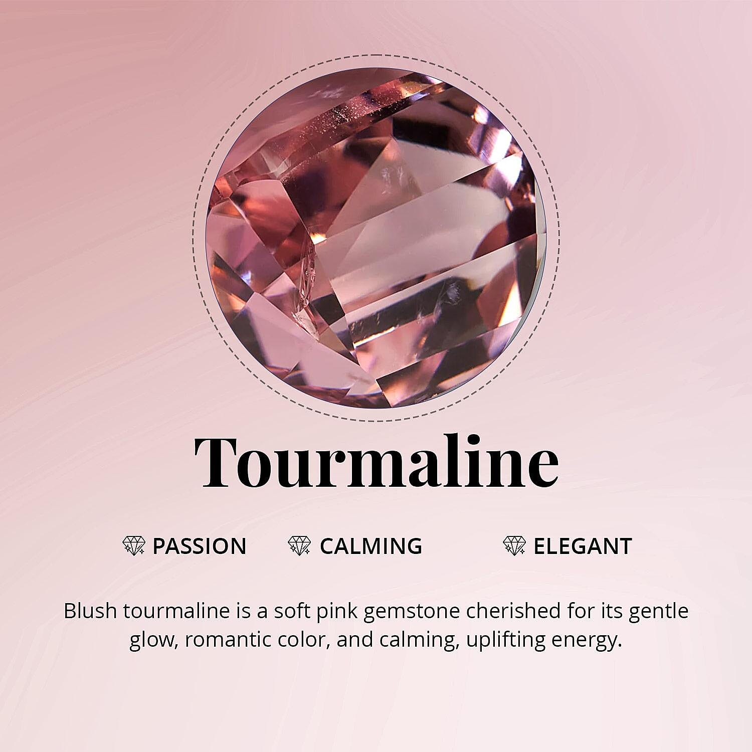 D'Joy Premium Blush Tourmaline and Multi Gemstone 1.30 ctw Floral Glint Ring in 18K Vermeil Rose Gold Over Sterling Silver (Size 10.0)