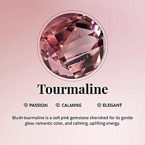D'Joy Premium Blush Tourmaline and Multi Gemstone 1.30 ctw Floral Glint Ring in 18K Vermeil Rose Gold Over Sterling Silver (Size 7.0)