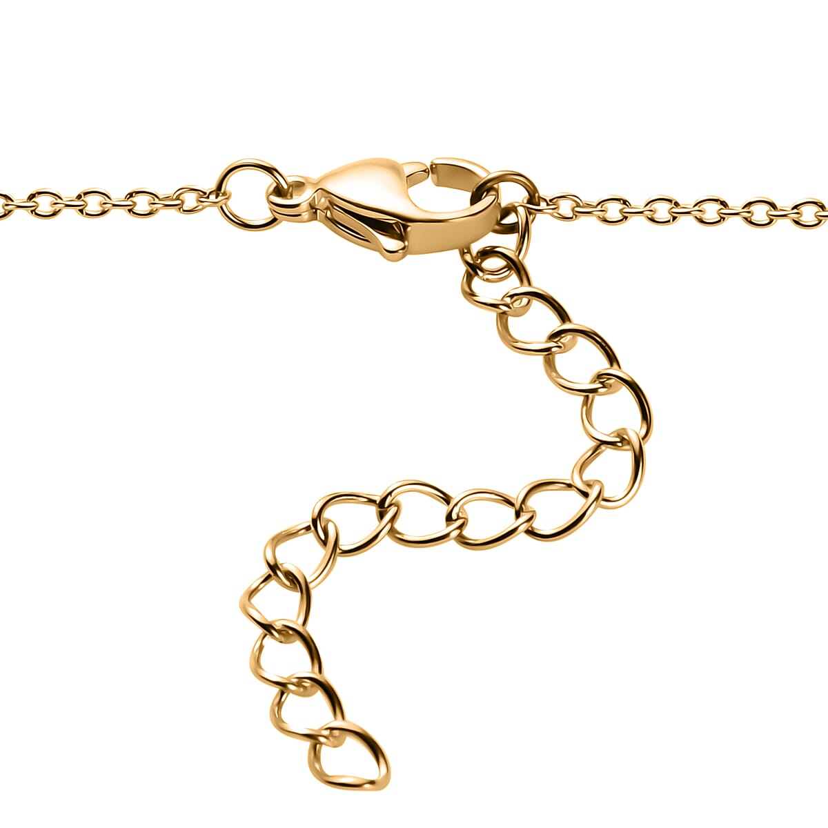 EverTrue Diamond Accent Leafs Necklace in 18K YG Plated and Platinum Bond 20 Inches image number 5