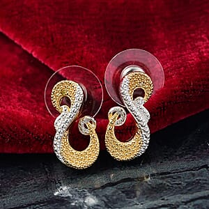 EverTrue Yellow Diamond (IR) Accent Fancy Earrings in 18K YG Plated and Platinum Bond