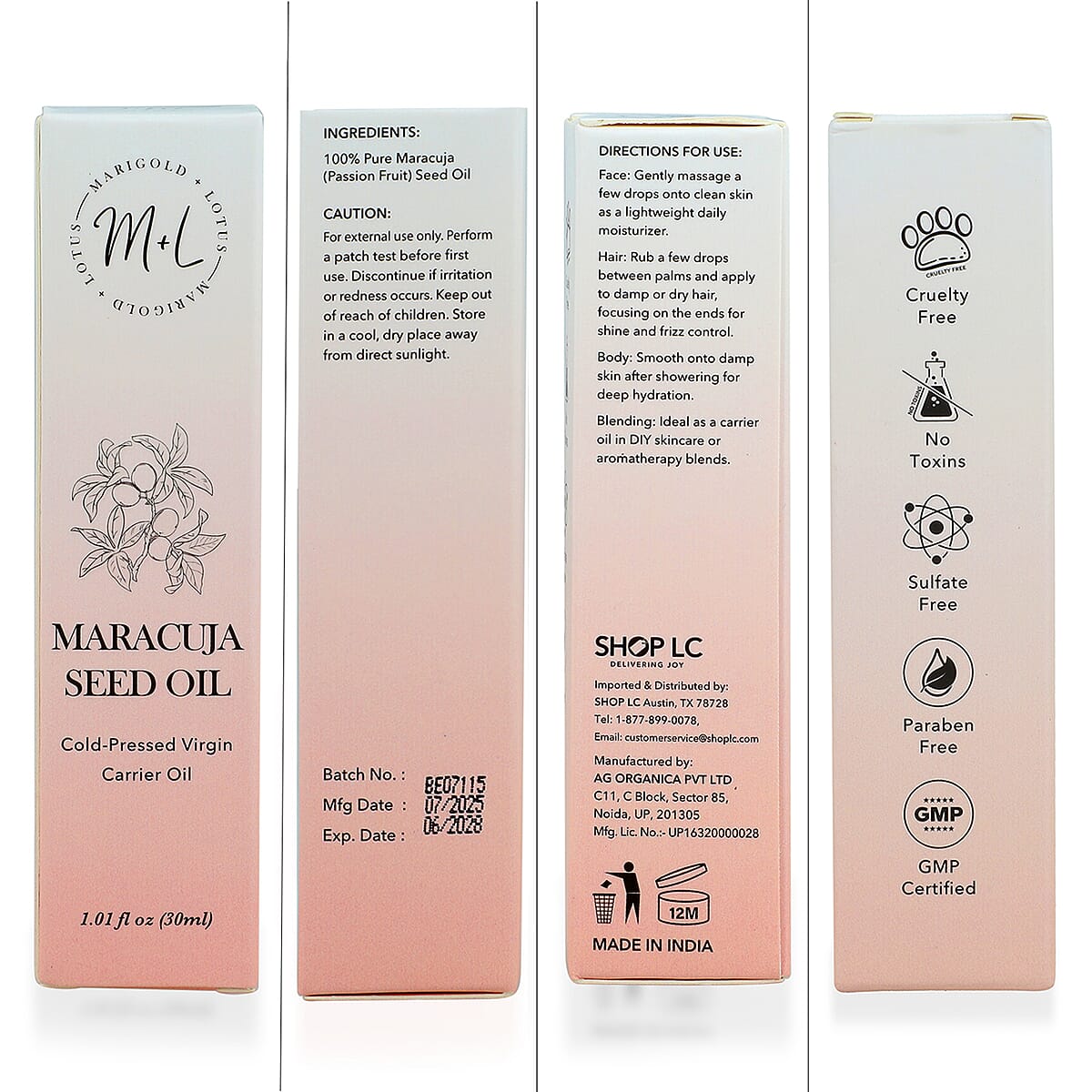 Marigold and Lotus Maracuja Oil - 30 ml image number 7