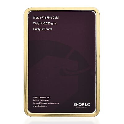 22K Yellow Golden Tree of the Life Emboss Sheet 25mg
