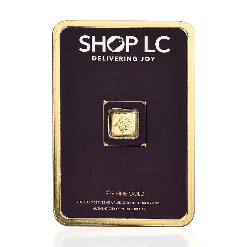 22K Yellow Golden Rose Flower Emboss Sheet 25mg