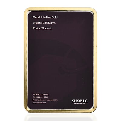 22K Yellow Golden Rose Flower Emboss Sheet 25mg
