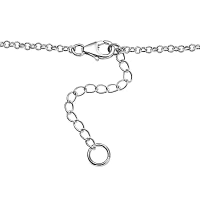 D'Joy Artisan Crafted White Buffalo 25.00 ctw Necklace 18-20 Inches in Sterling Silver