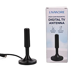 Livmore 4K Digital HDTV Antenna (Support - 4K 1080P VHF UHF TV Channels)